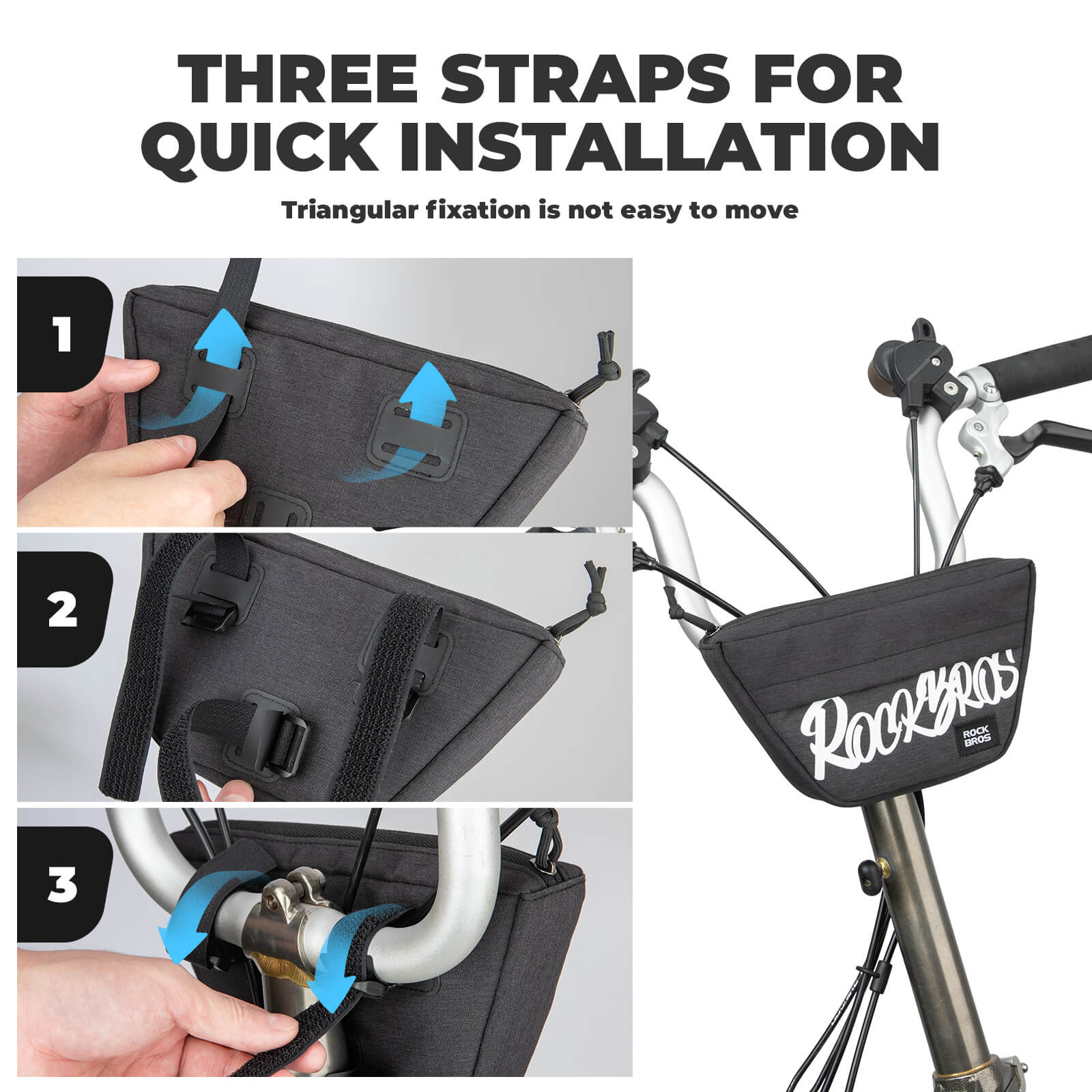 FlashRide Sketch Trapezoid Bike Handlebar Bag - 0.7L-7