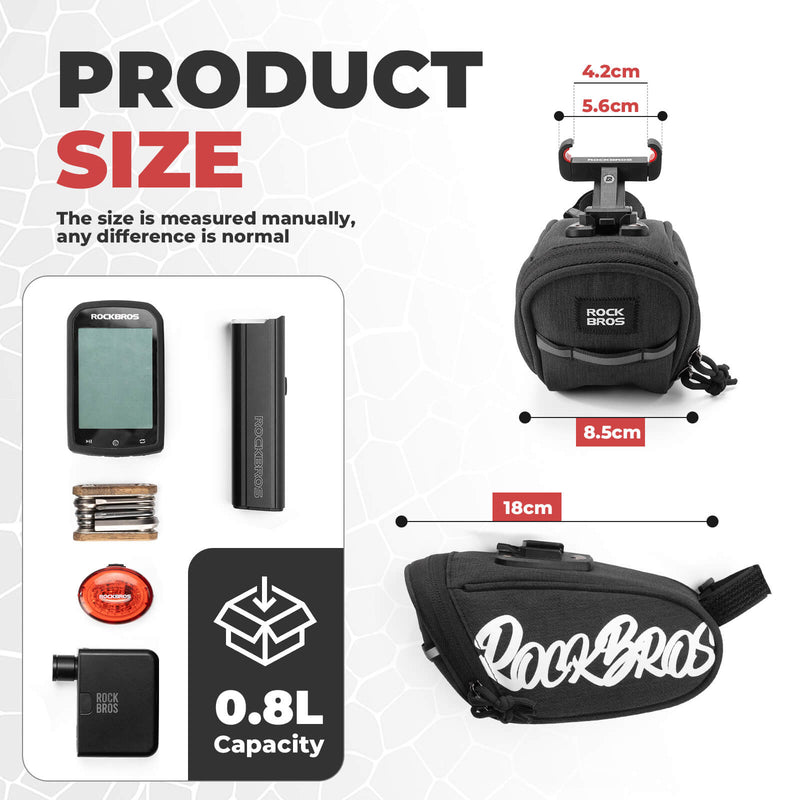 FlashRide Sketch Bike Saddle Bag - 0.8L-10