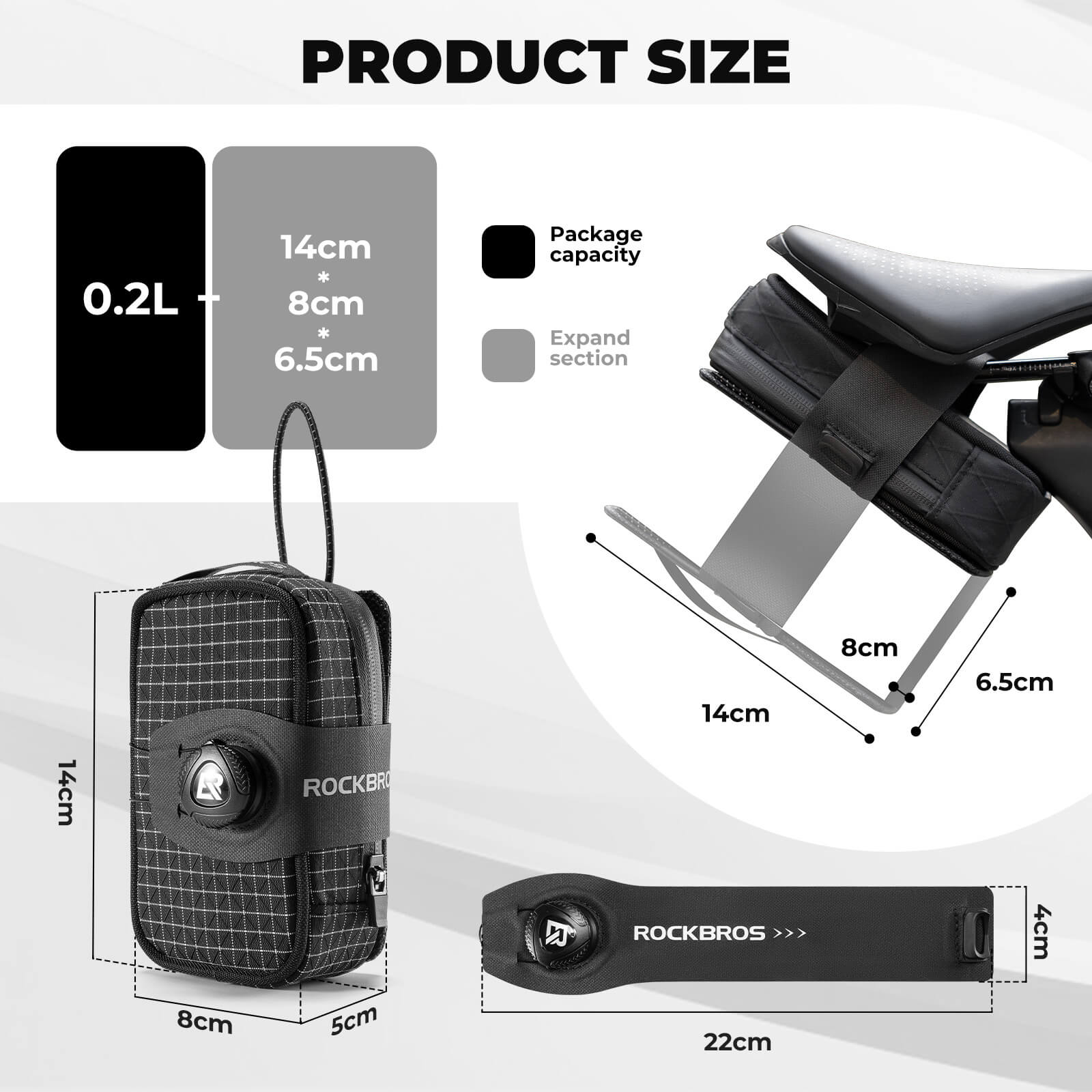 Saddle Bag with Bottle Holder - 0.8L-5