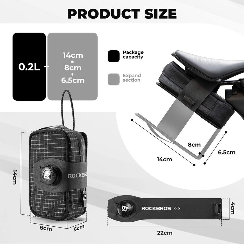 Saddle Bag with Bottle Holder - 0.8L-5