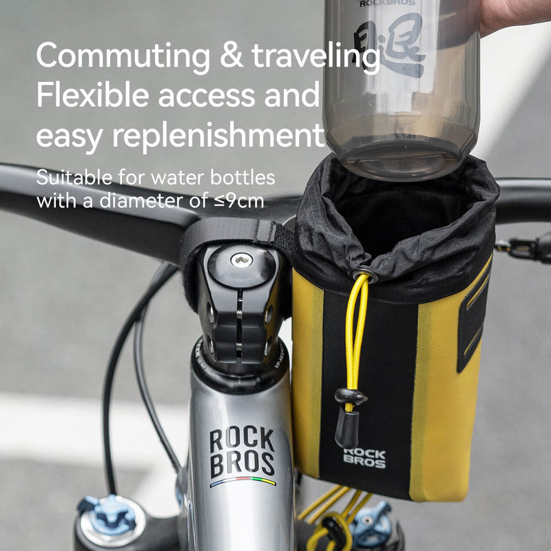 AS-162 100% Waterproof Bike Handlebar Bottle Bag-3