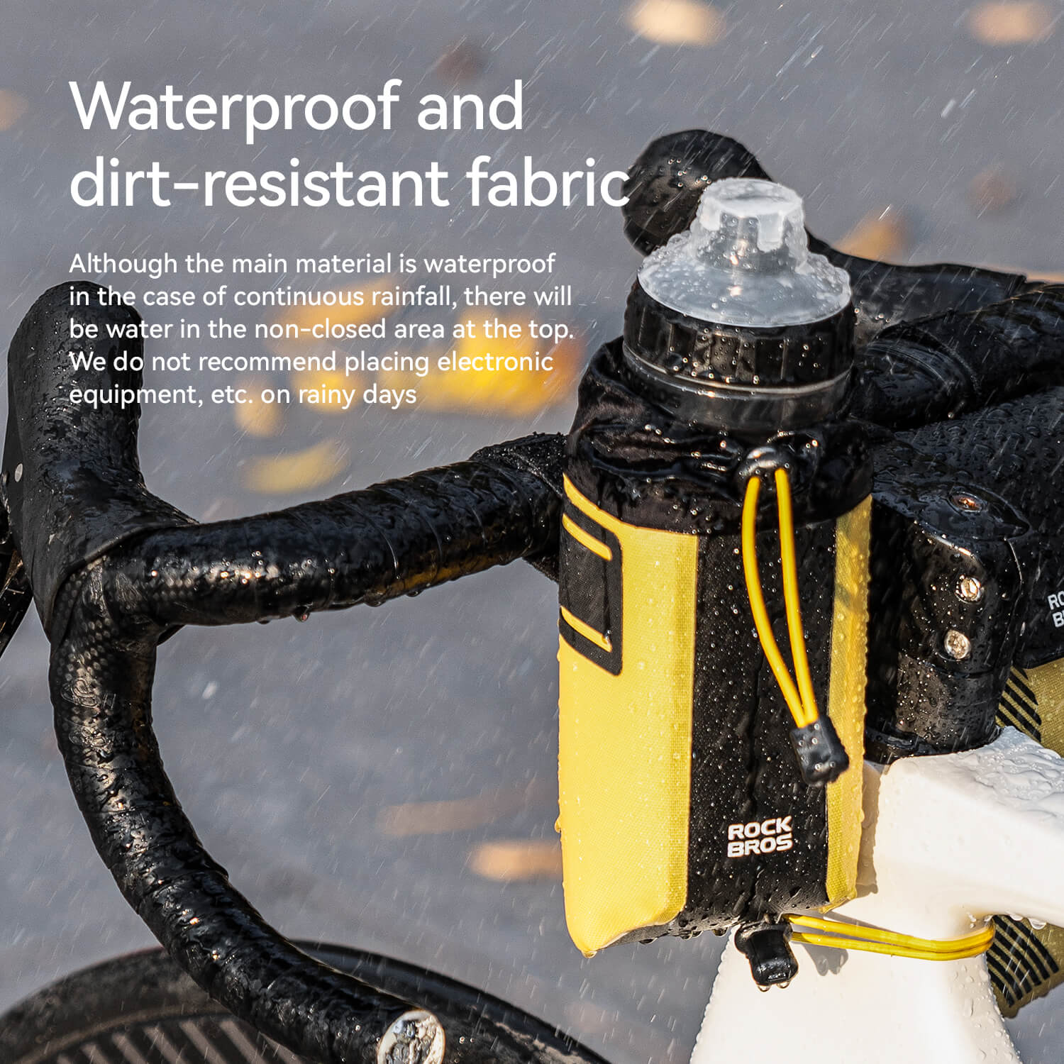 AS-162 100% Waterproof Bike Handlebar Bottle Bag-5