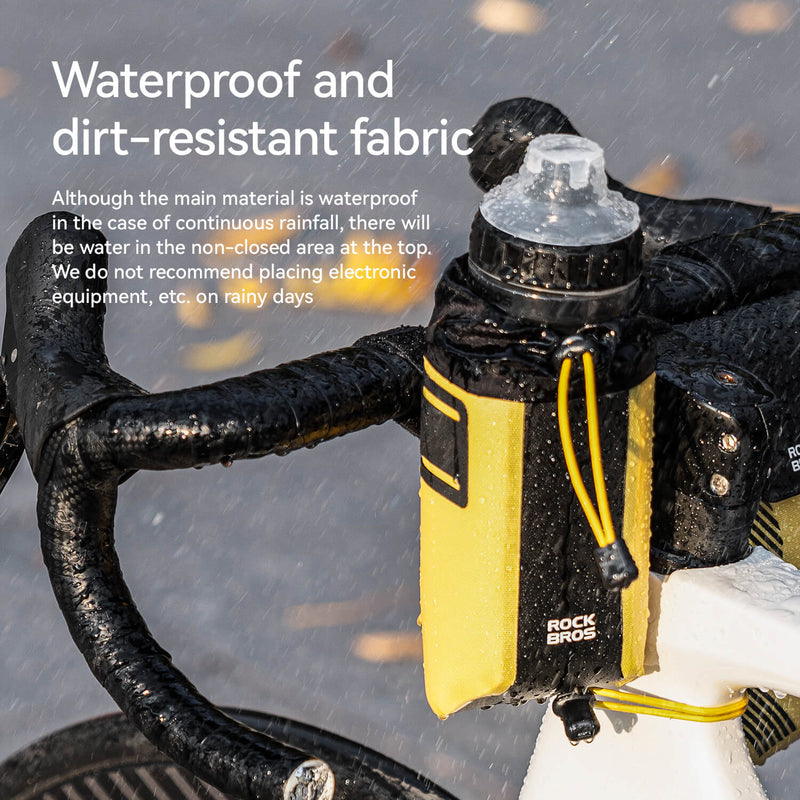 AS-162 100% Waterproof Bike Handlebar Bottle Bag-5