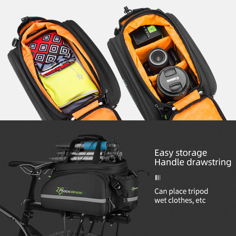 Multifunctional Bicycle Rack Bag - 17-35L-5