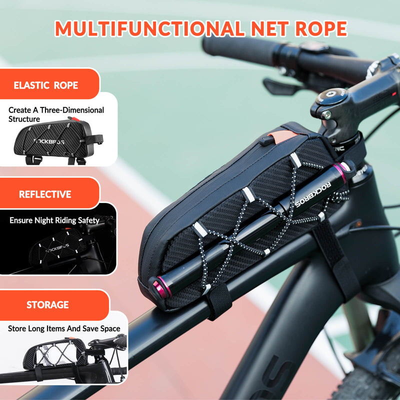 Top Tube Bike Bag with Side Drawstring - 1L-4