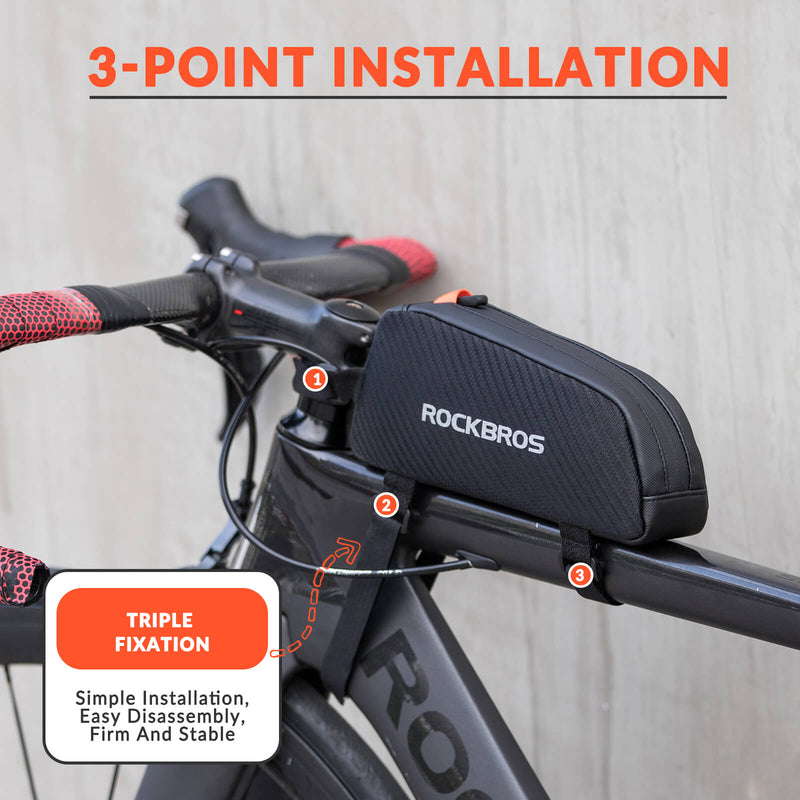 Top Tube Bike Bag with Side Drawstring - 1L-7