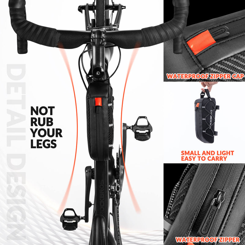 Top Tube Bike Bag with Side Drawstring - 1L-5