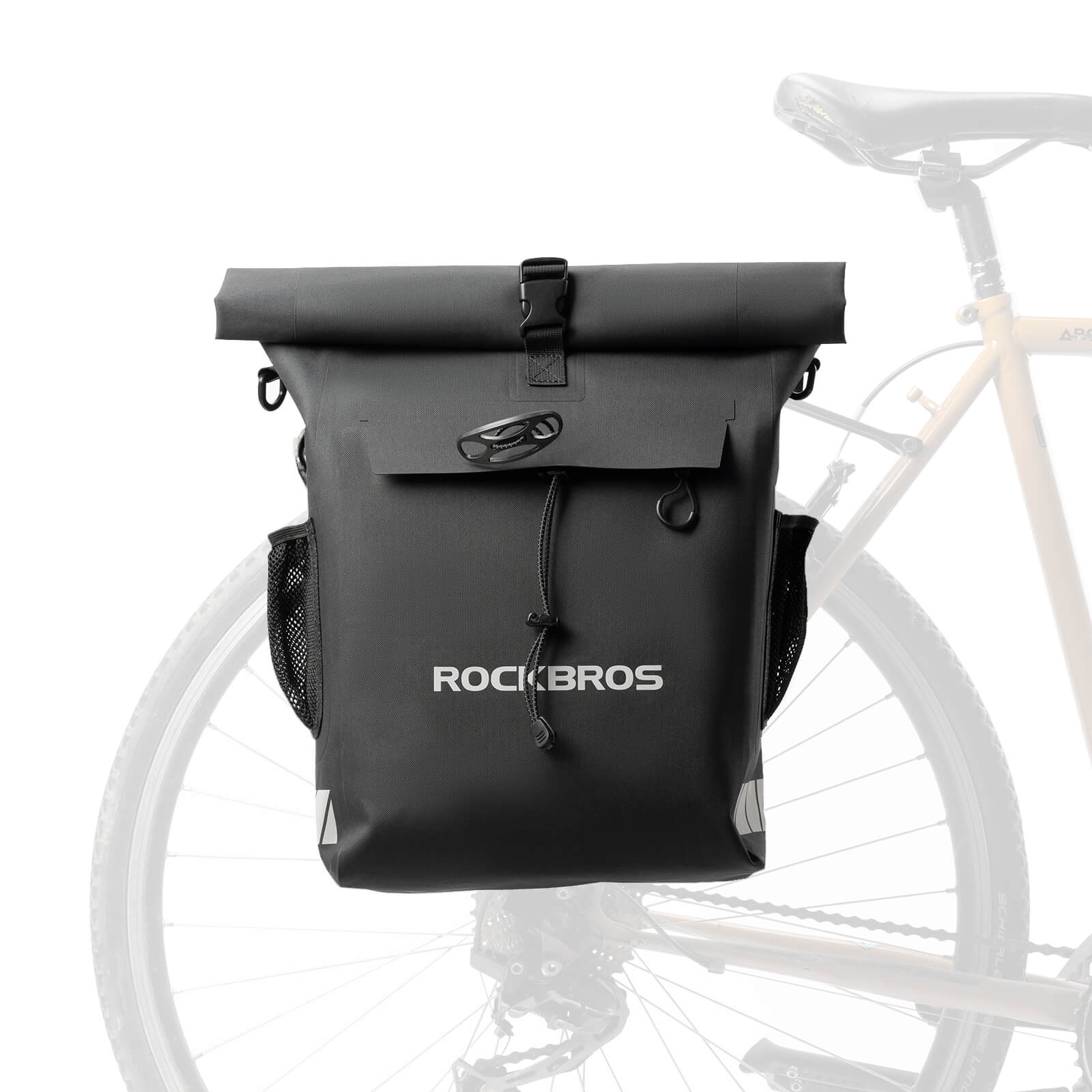 2-in-1 Bicycle Rear Rack Bag Backpack - 18L-2