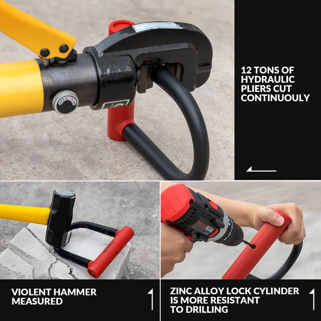Thickened Anti-Cut U-Lock-8