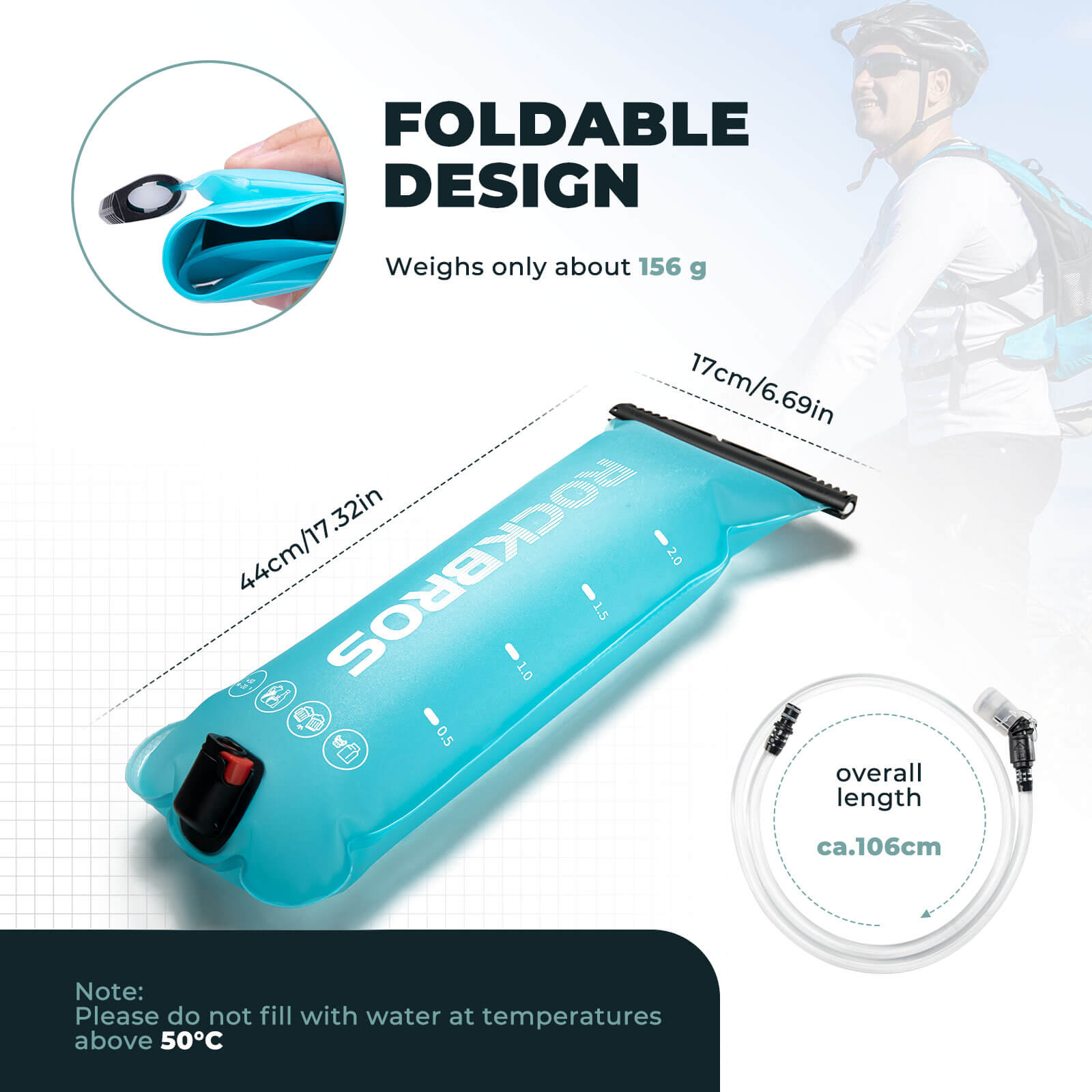 2L Hydration Bladder for Hiking, Running & Cycling-4