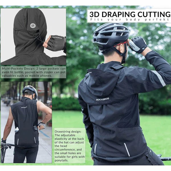 Unisex 3-in-1 Detachable Cycling Jacket-5