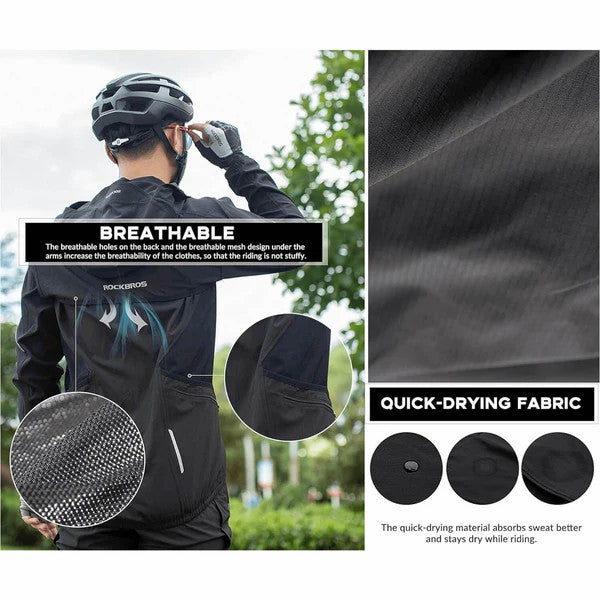 Unisex 3-in-1 Detachable Cycling Jacket-6