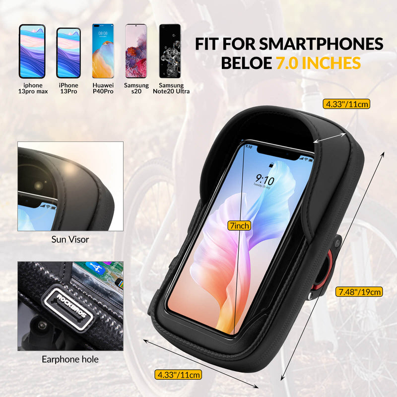 360° Rotating Bike Phone Mount Bag-8