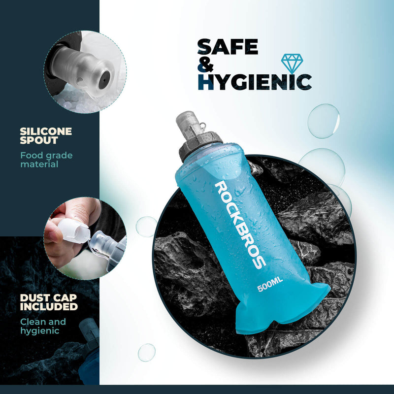 500ml Collapsible Water Bottle for Outdoor Use-2