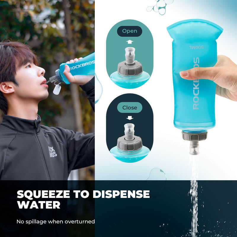 500ml Collapsible Water Bottle for Outdoor Use-4