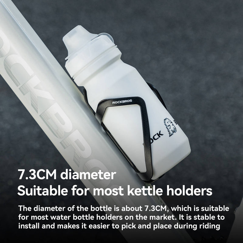 Bike Water Bottle with Soft-Touch Grip & Pull-Top Lid - 600/750ml-11