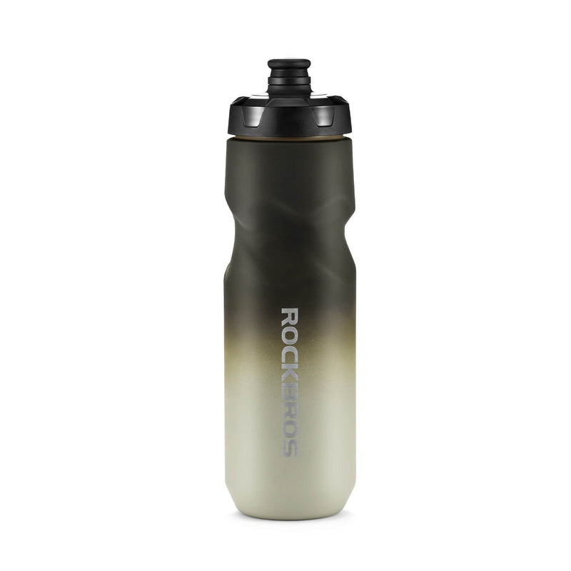 Bike Water Bottle with Soft-Touch Grip & Pull-Top Lid - 600/750ml-1
