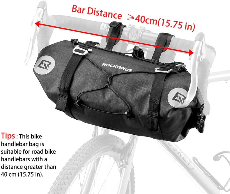 Barrel-Shaped Waterproof Handlebar Bags - 7L-14L-2