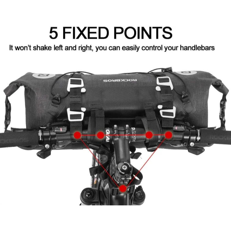 Barrel-Shaped Waterproof Handlebar Bags - 7L-14L-4