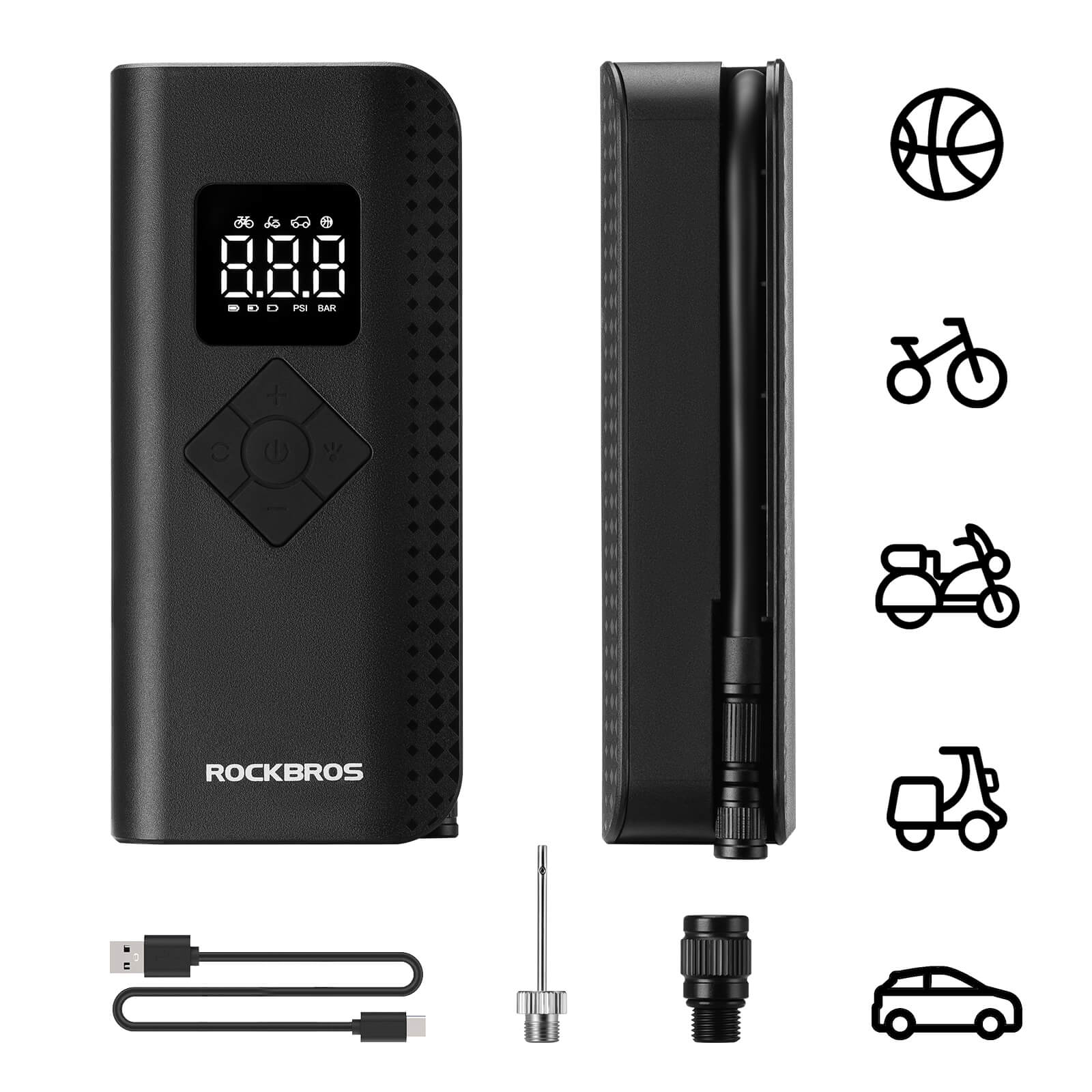 A13 Mini Electric Air Bike Tire Pump 150PSl-2