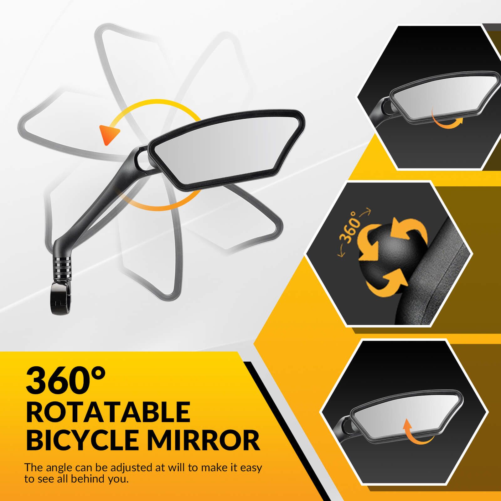 Adjustable Bike Handlebar Mirror-7
