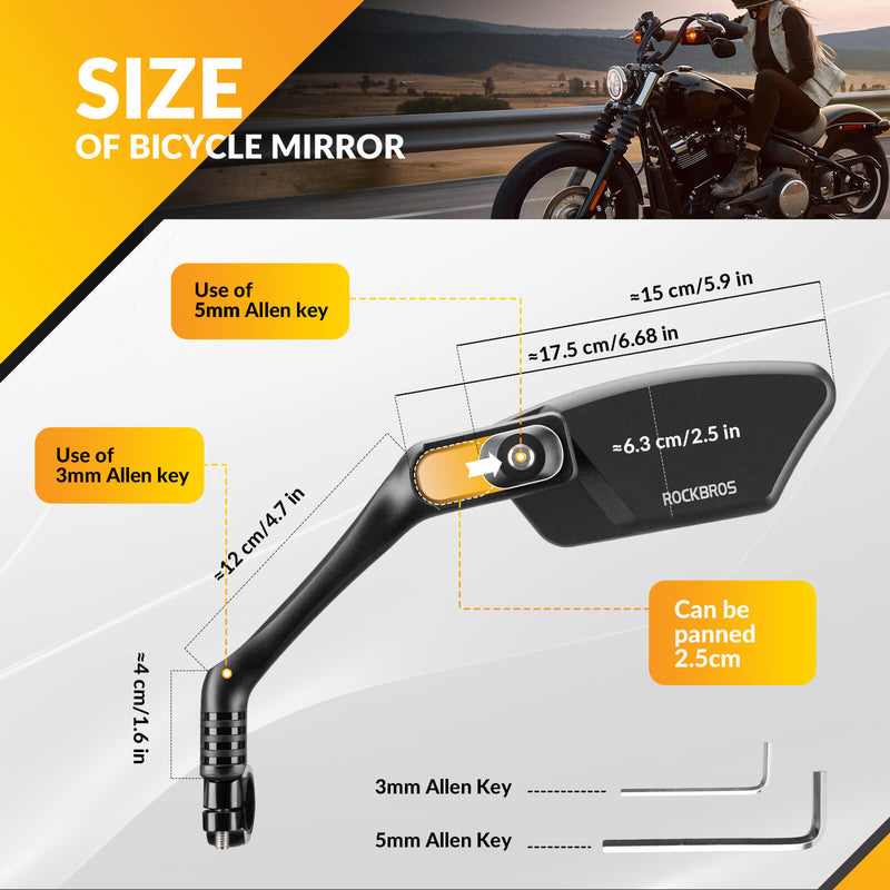 Adjustable Bike Handlebar Mirror-8
