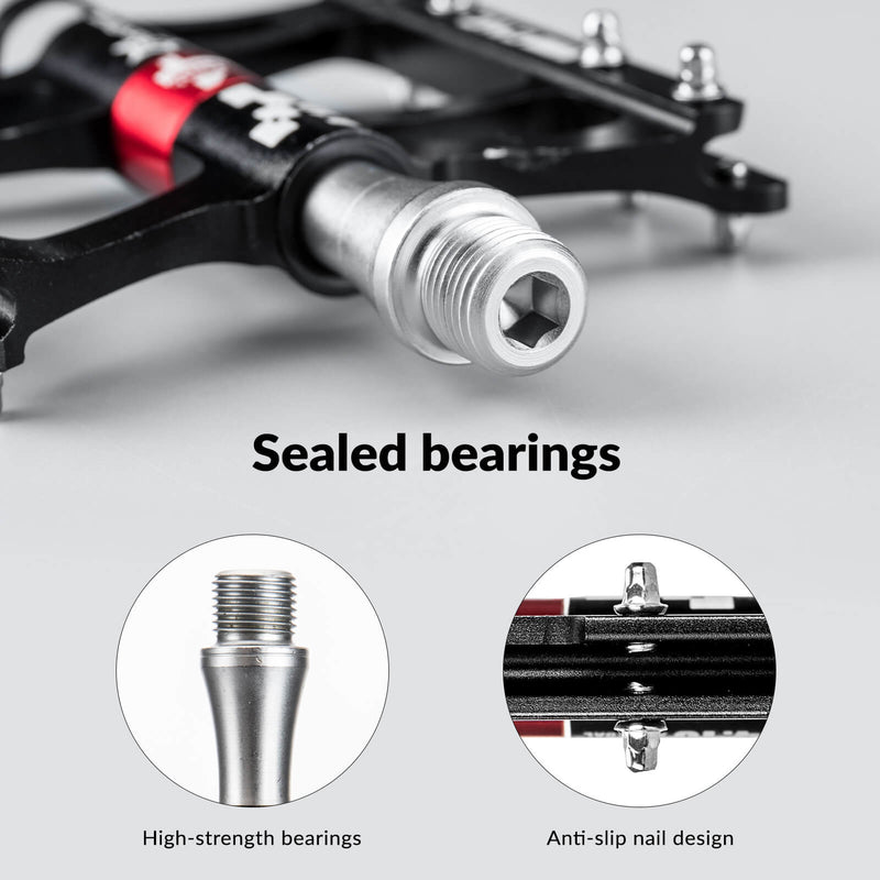 Aluminum Alloy 4 Bearings Mountain Bike Pedals-5