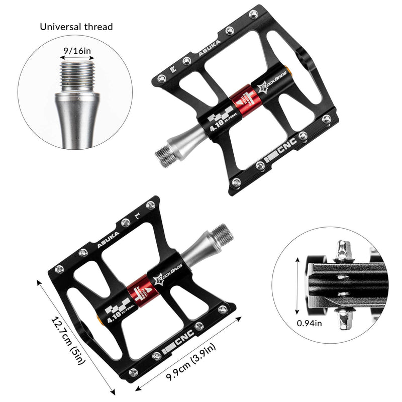 Aluminum Alloy 4 Bearings Mountain Bike Pedals-6