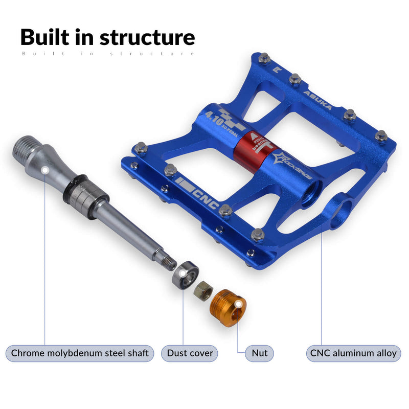 Aluminum Alloy 4 Bearings Mountain Bike Pedals-7