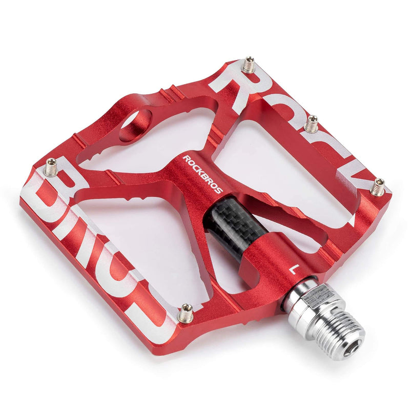 ROCKBROS Aluminum Bike Pedals Non-Slip 9/16 Platform MTB Pedals-3