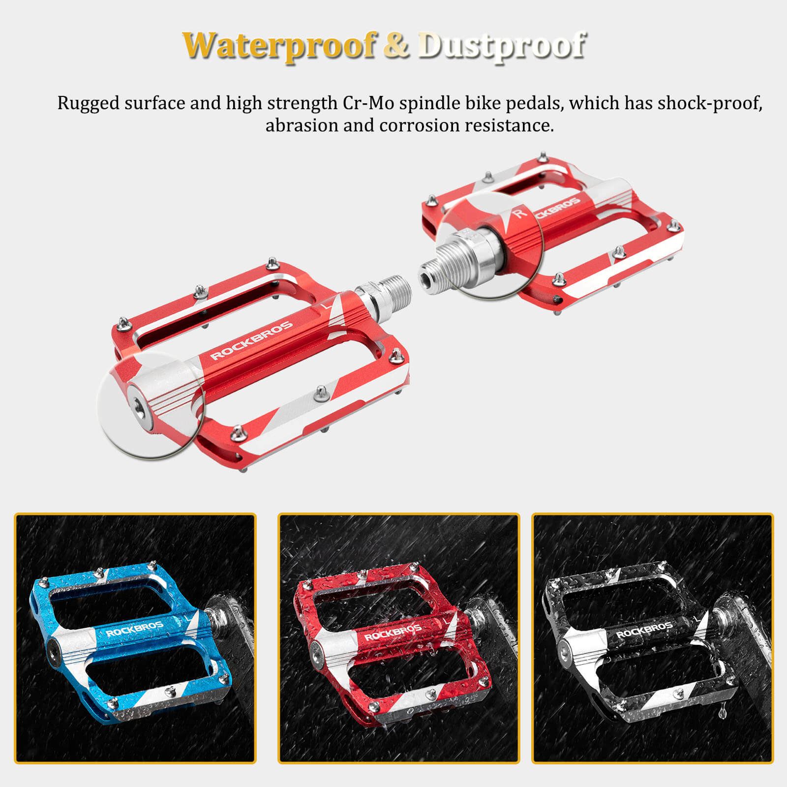 Aluminum Alloy Bearing Pedals - K306-7