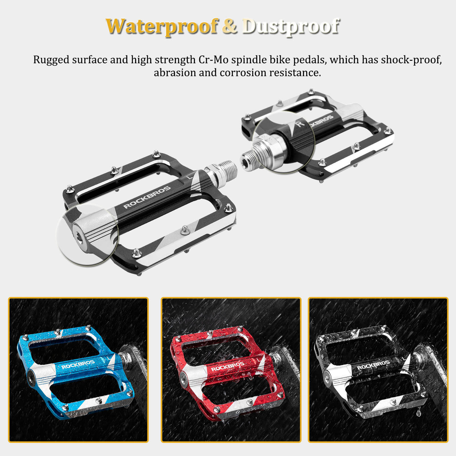 Aluminum Alloy Bearing Pedals - K306-8