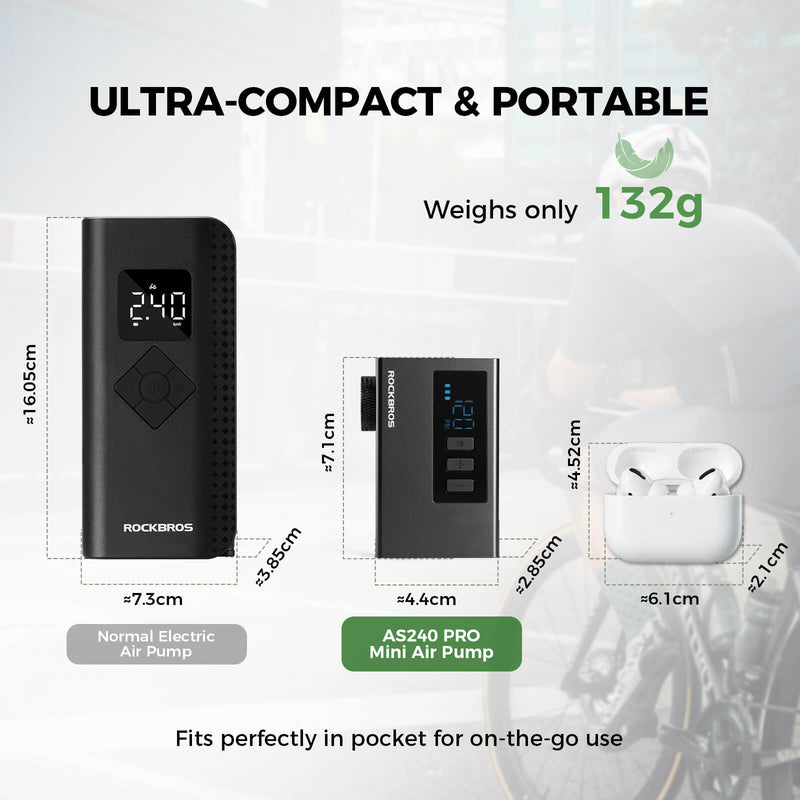 AS240 PRO Mini Electric Bike Pump-7