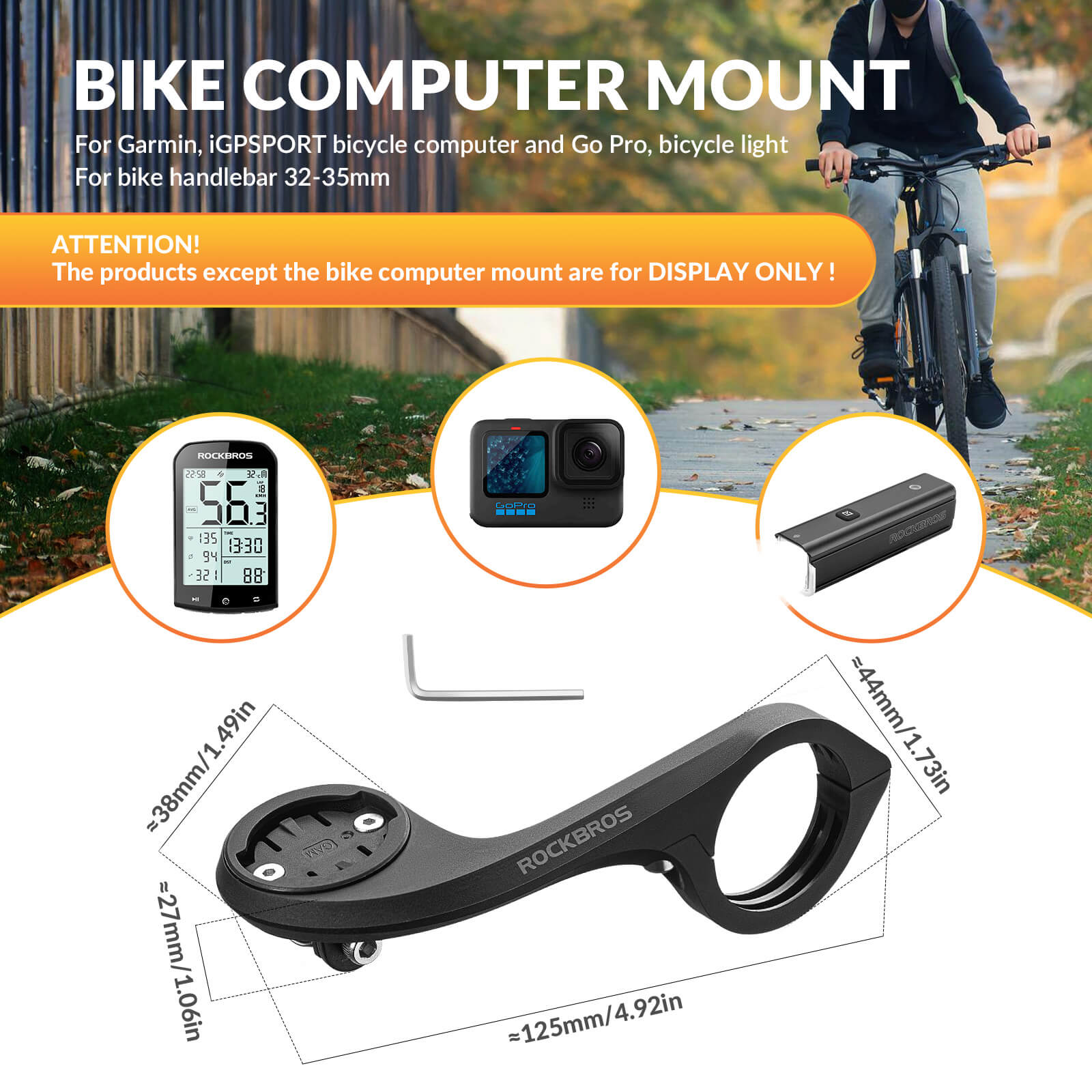 Multifunctional Bike Computer Mount-3
