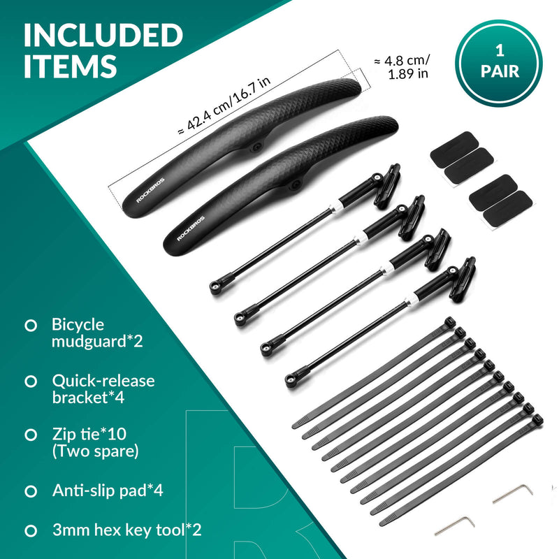 Bike Fenders for 700C Road Bikes – Quick-Release Mud Guards-11