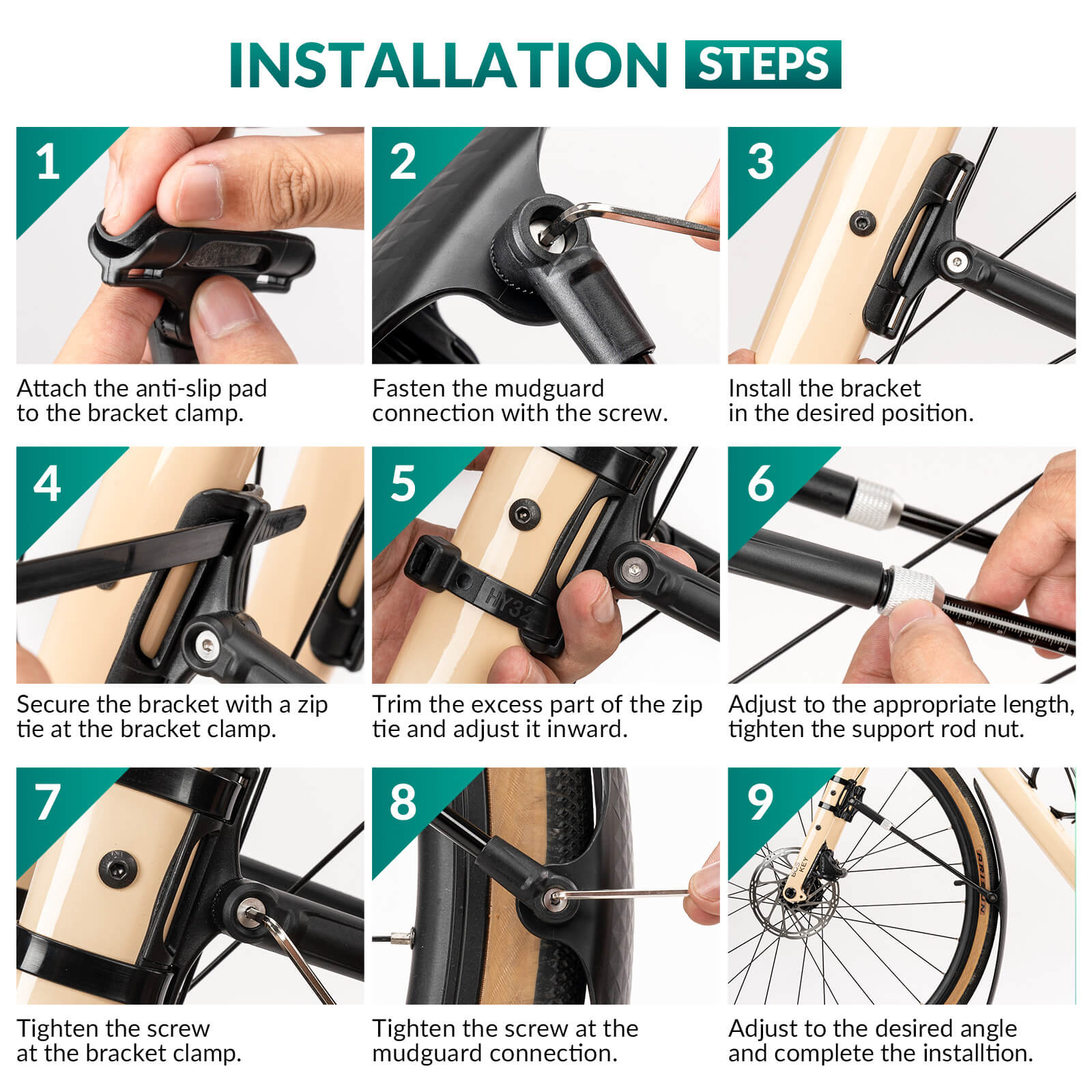 Bike Fenders for 700C Road Bikes – Quick-Release Mud Guards-12