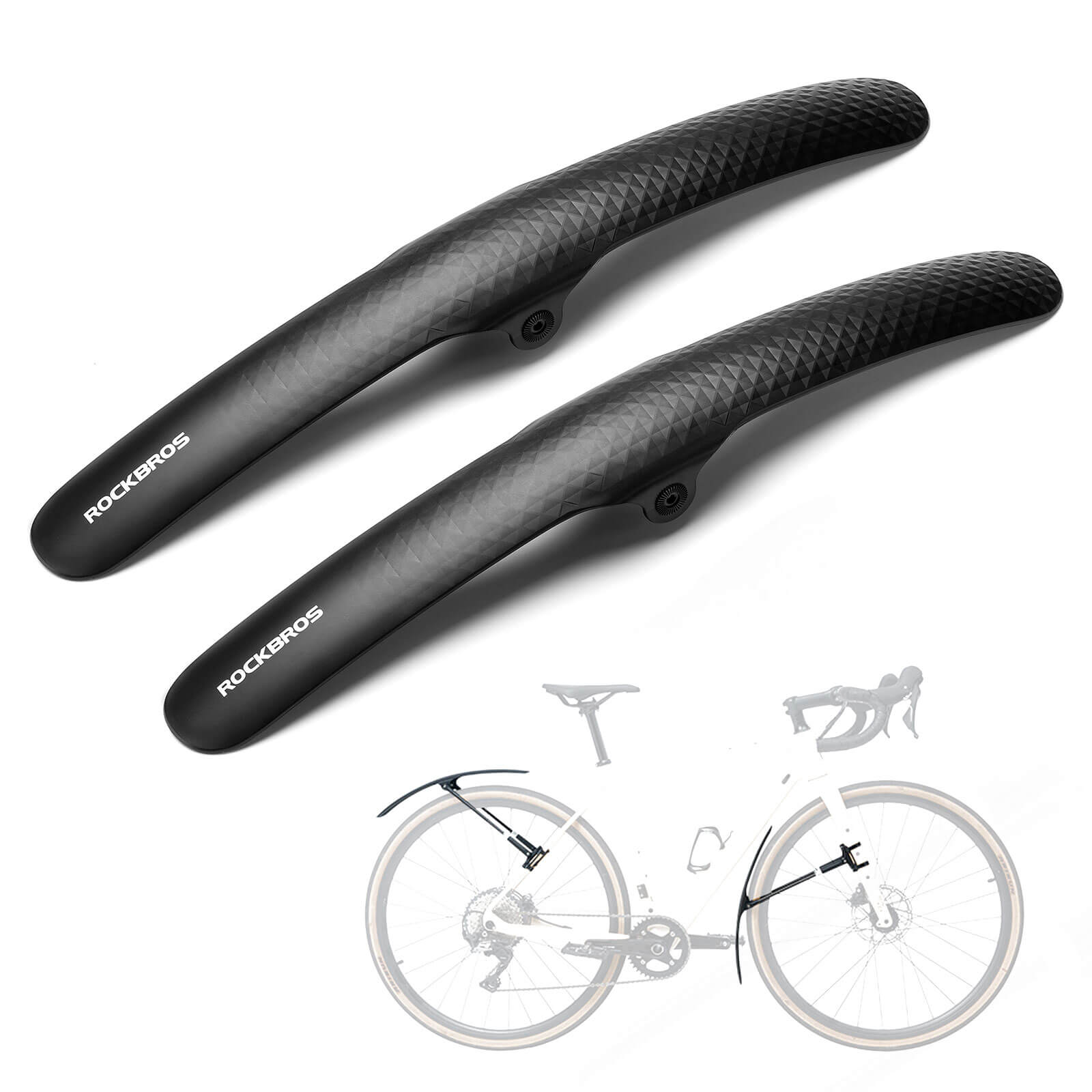 Bike Fenders for 700C Road Bikes – Quick-Release Mud Guards-5