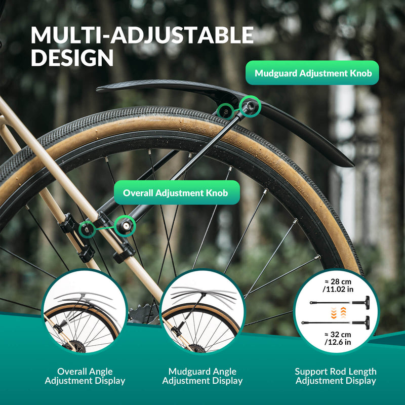 Bike Fenders for 700C Road Bikes – Quick-Release Mud Guards-13