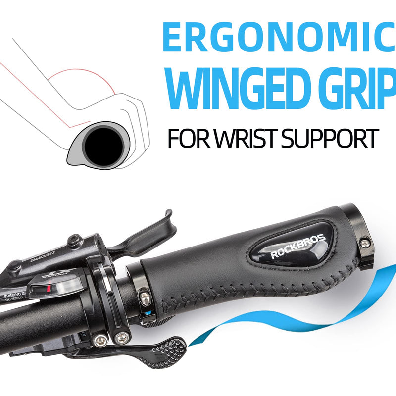 Bike Handle Grips Ergonomics Design Soft Gel Dual Lock-6
