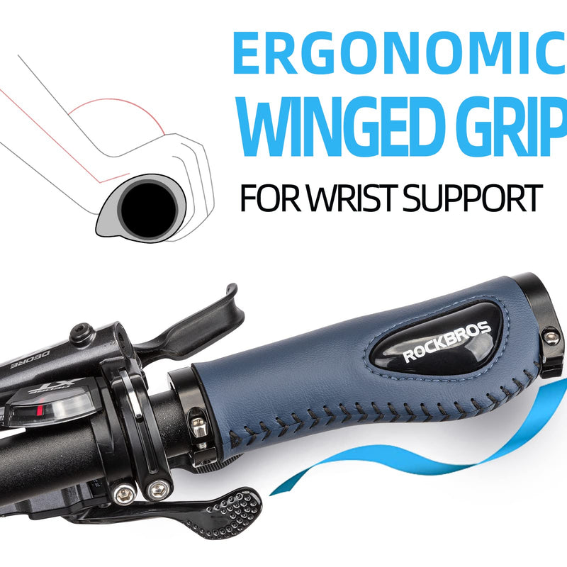 Bike Handle Grips Ergonomics Design Soft Gel Dual Lock-7