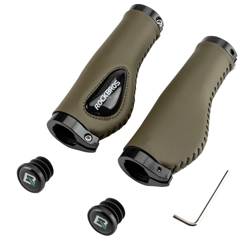 Bike Handle Grips Ergonomics Design Soft Gel Dual Lock-4