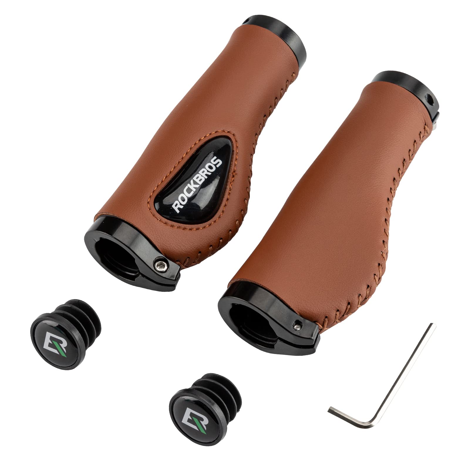 Bike Handle Grips Ergonomics Design Soft Gel Dual Lock-1