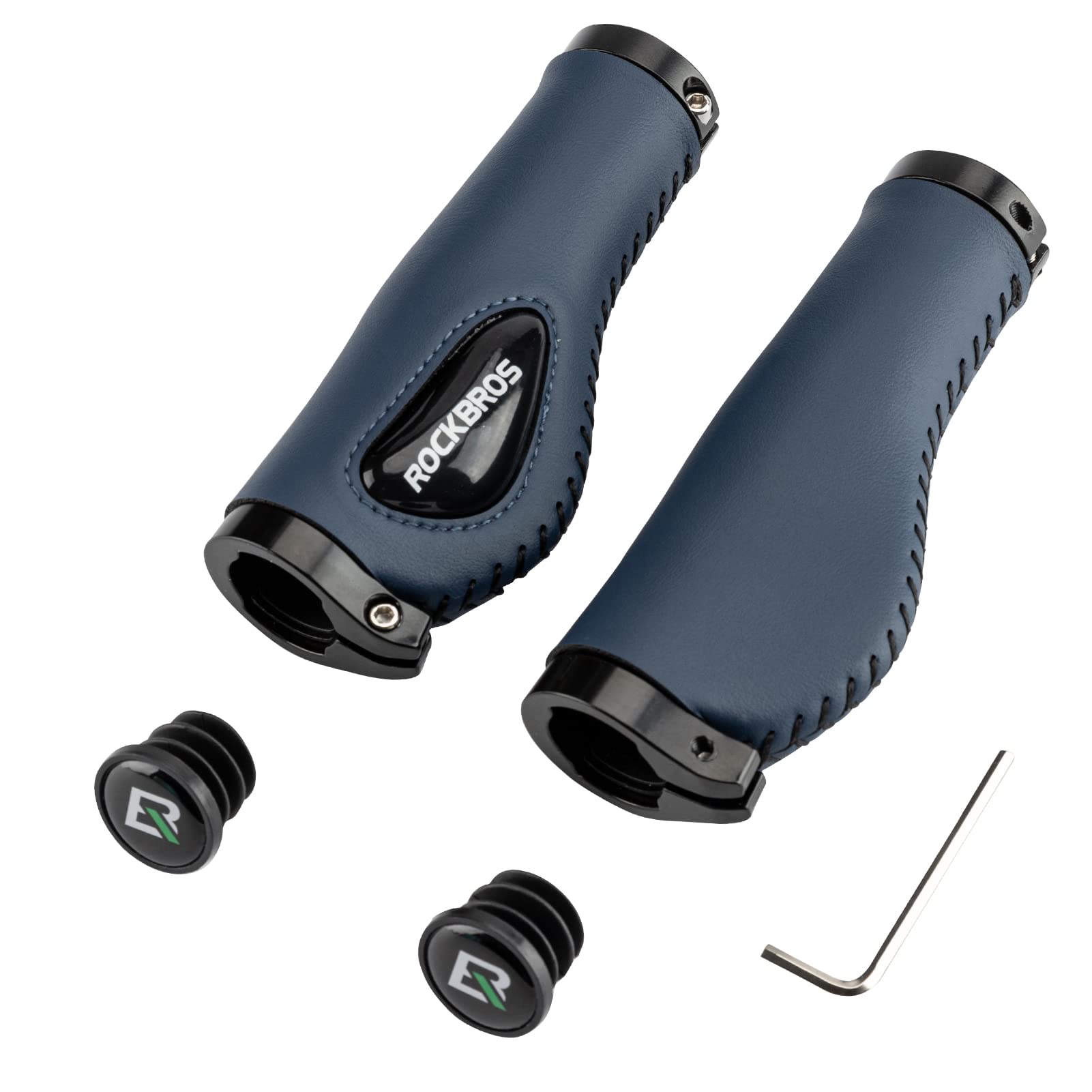 Bike Handle Grips Ergonomics Design Soft Gel Dual Lock-2