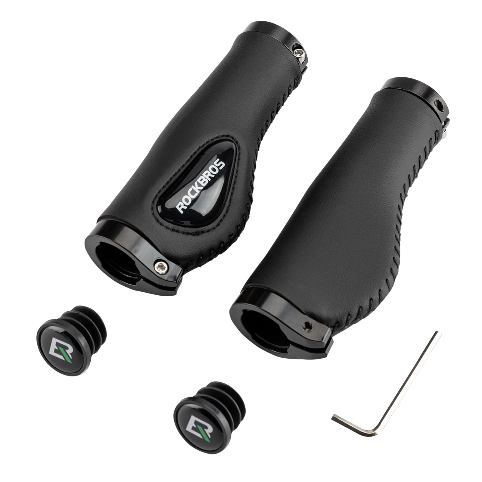 Bike Handle Grips Ergonomics Design Soft Gel Dual Lock-3