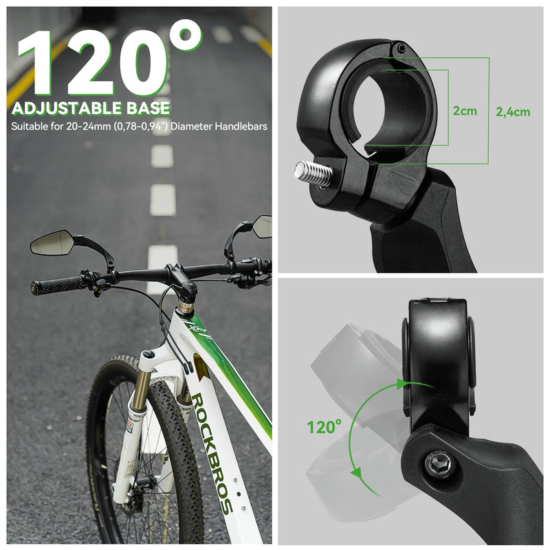 Bike Handlebar Rear View Mirror-17