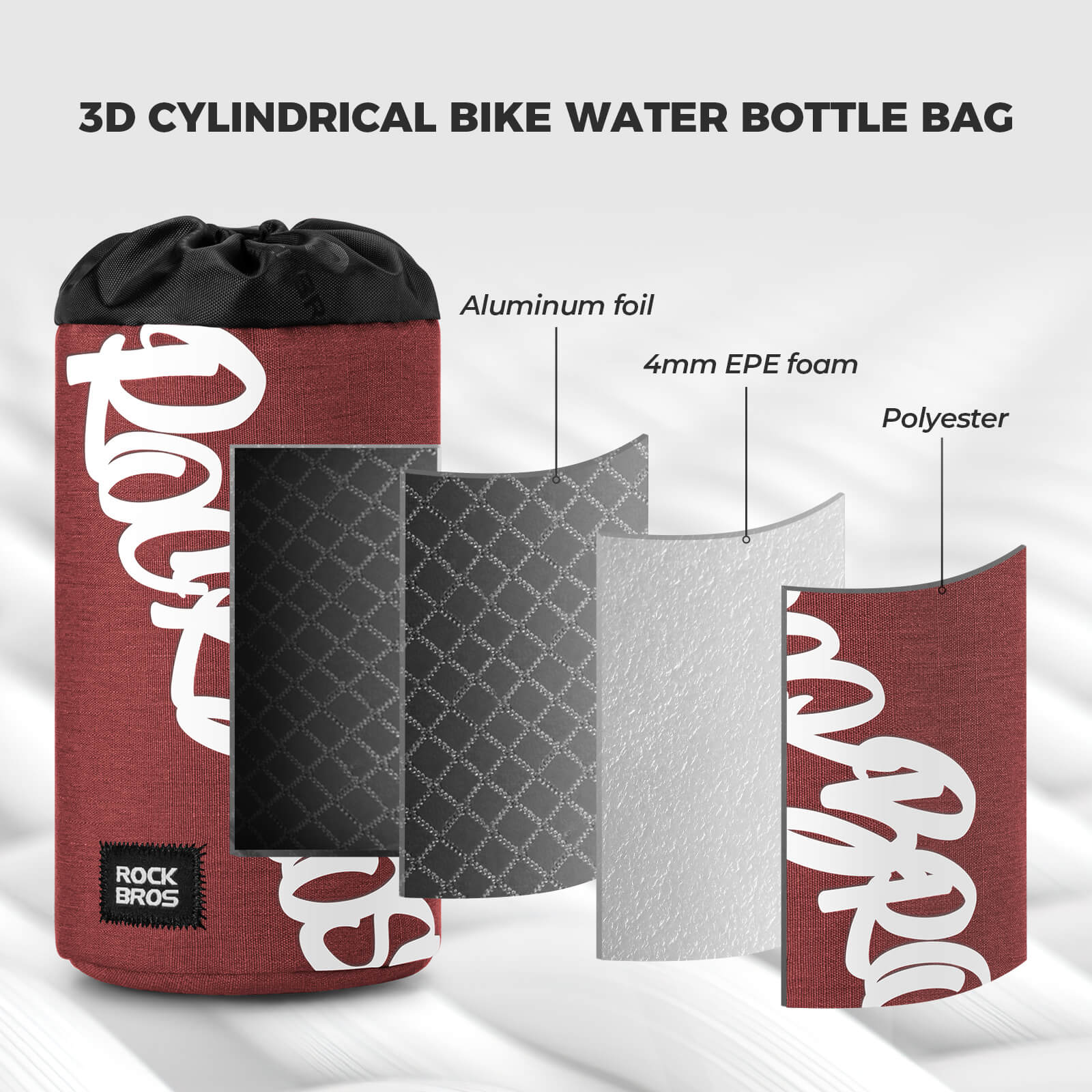 FlashRide Sketch Bike Handlebar Water Bottle Bag - 1L-10