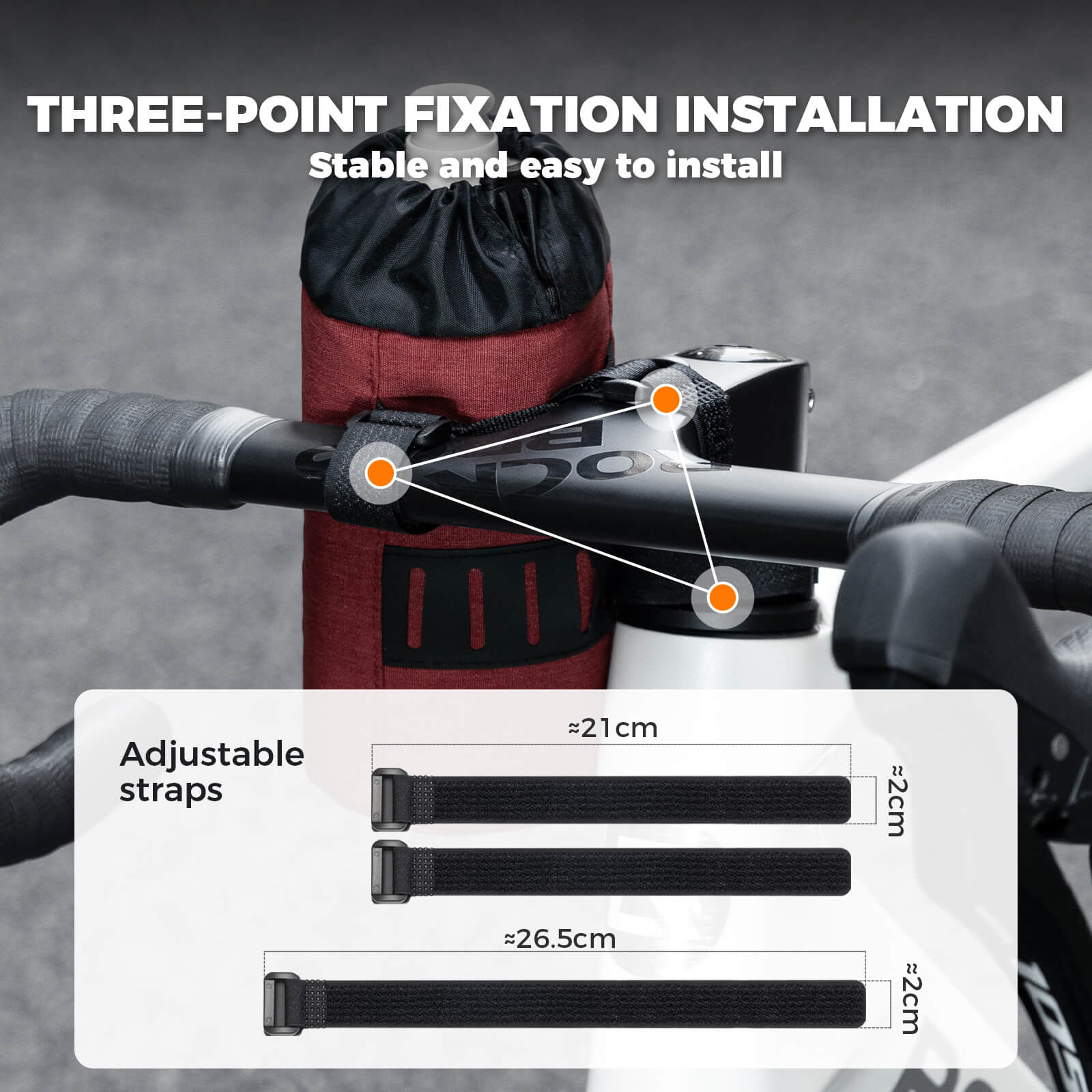 FlashRide Sketch Bike Handlebar Water Bottle Bag - 1L-16