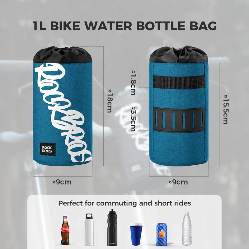 FlashRide Sketch Bike Handlebar Water Bottle Bag - 1L-8