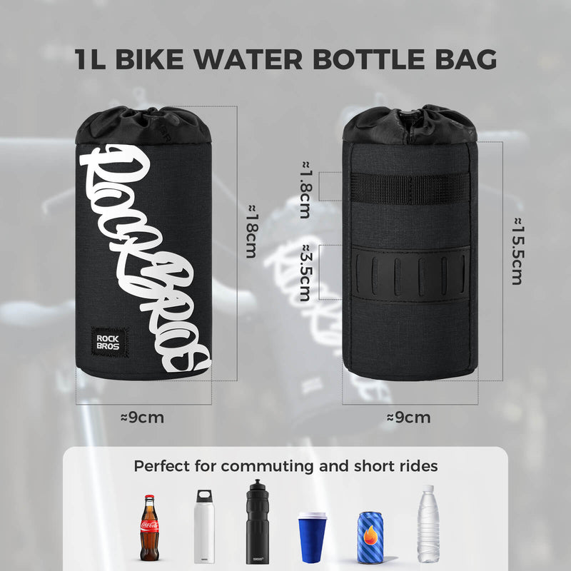 FlashRide Sketch Bike Handlebar Water Bottle Bag - 1L-9