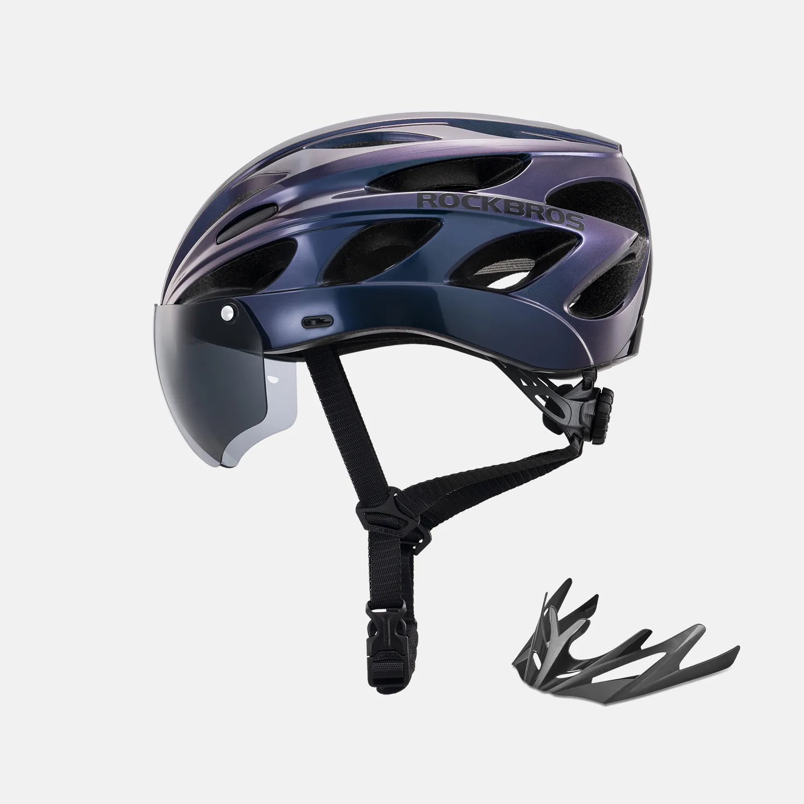 Pottier Bike Helmet with Visor and Goggles-25